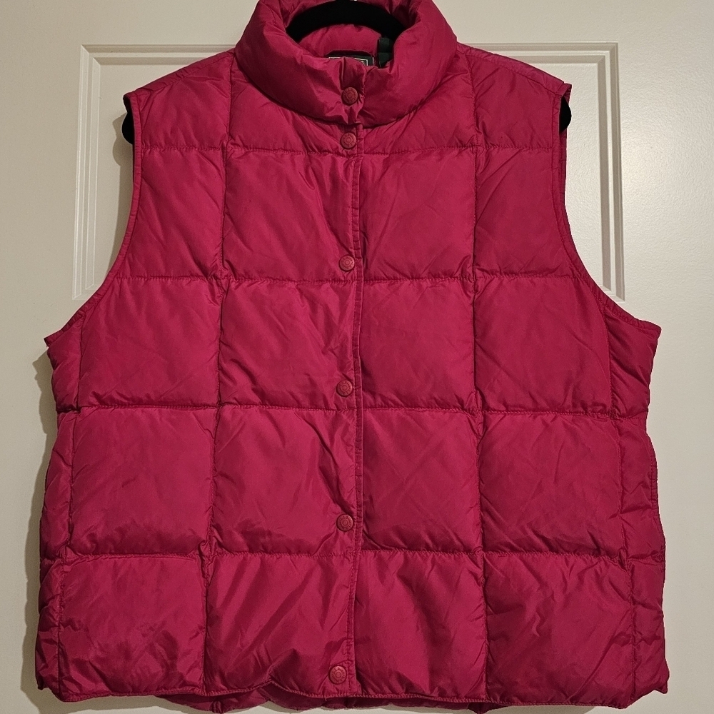 L.L. Bean Women's Vintage Goose Down Puffer Vest sz xl